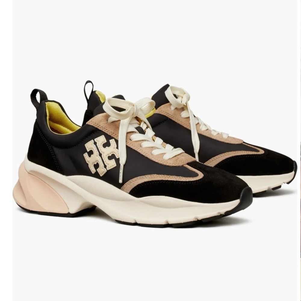 Tory Burch Black Good Luck Sneakers Size 7.5